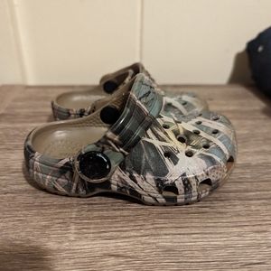 Baby boy camo crocs